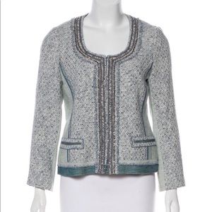 Elie Tahari Tweed and Sequin Casey Jacket